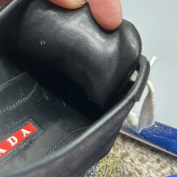 Prada Black Suede Sneakers 9/39 - Picture 5 of 9
